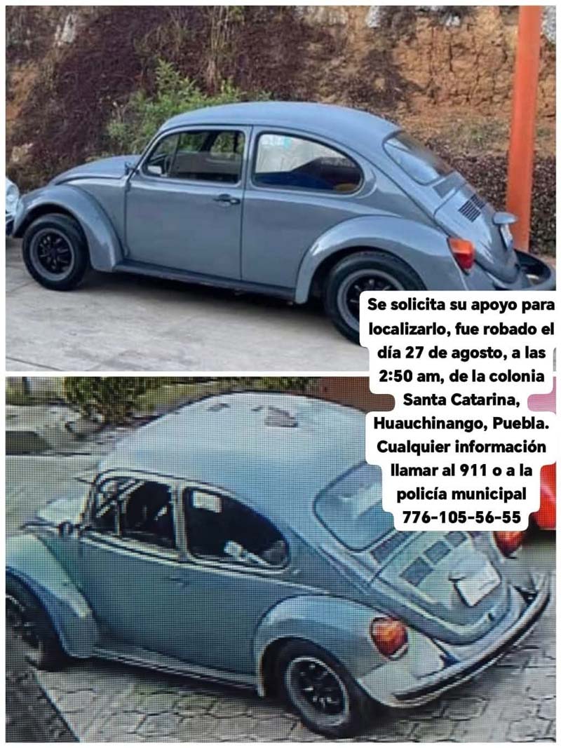 Aumentó el robo de autos y camionetas en Huauchinango