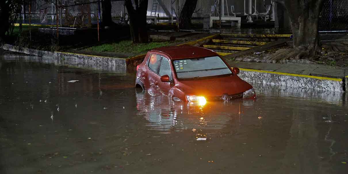 Inundación en San Baltazar Campeche 