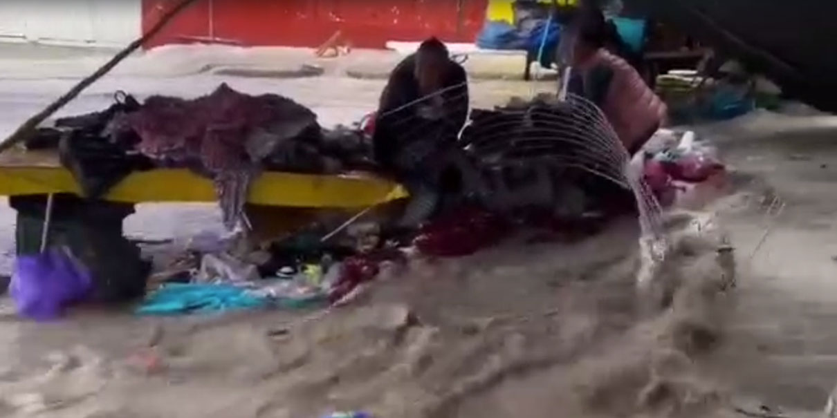 Daños por lluvia en Tlacotepec