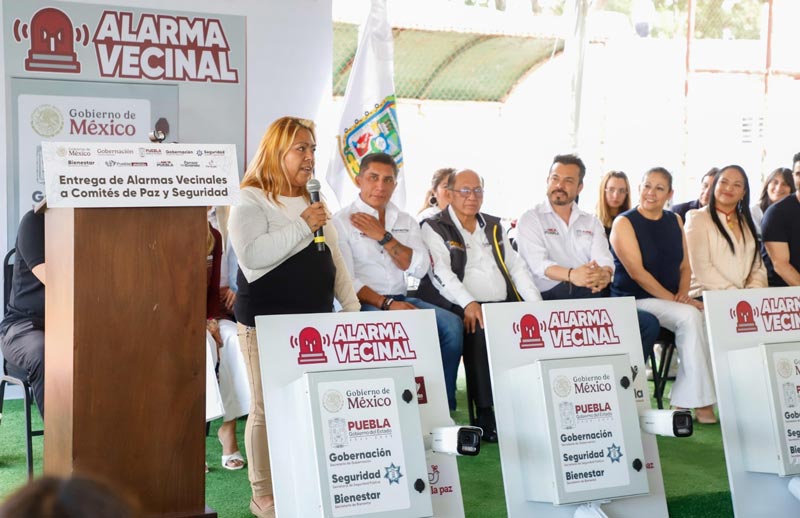 Más seguridad en San Jerónimo Caleras con la entrega de Alarmas Vecinales