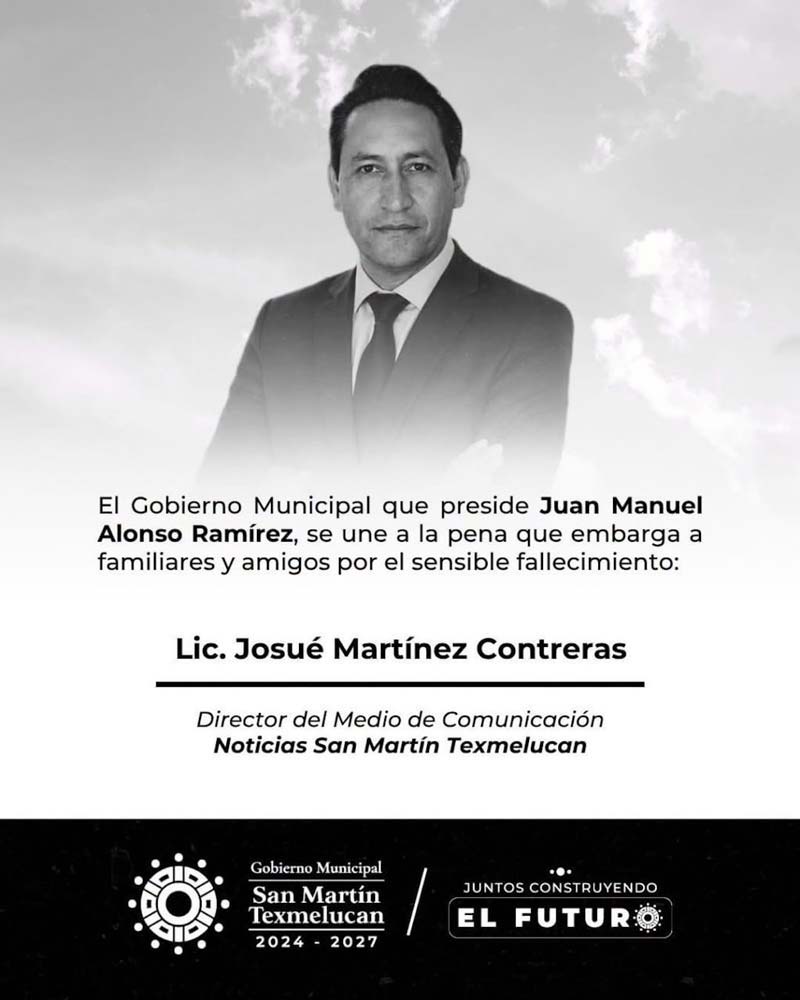 Matan a Josué Martínez en Texmelucan; era docente y director de un medio digital