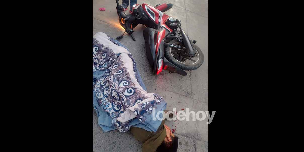motociclista derrapado