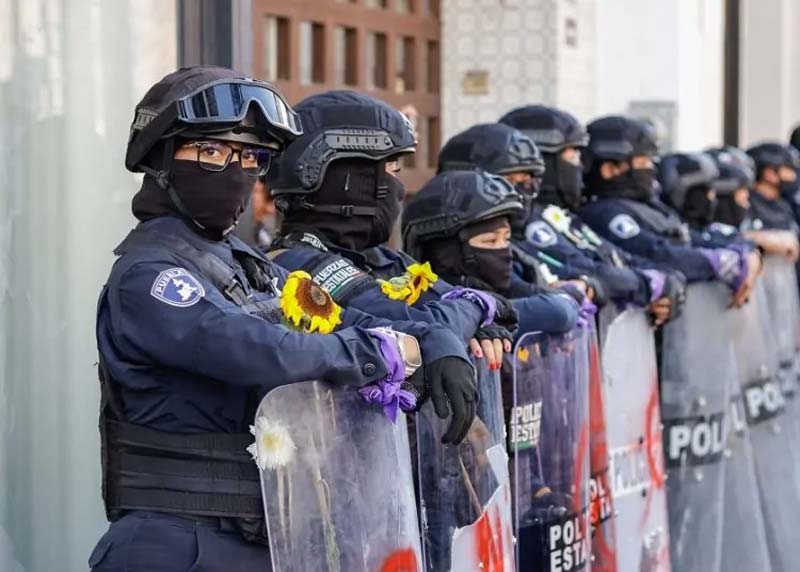 Mil 332 policías vigilarán marchas del 8M en al menos 9 municipios poblanos