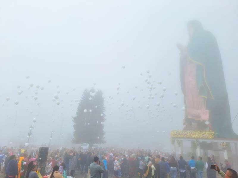 Cumplió 15 años Monumental Virgen de Guadalupe en Xicotepec