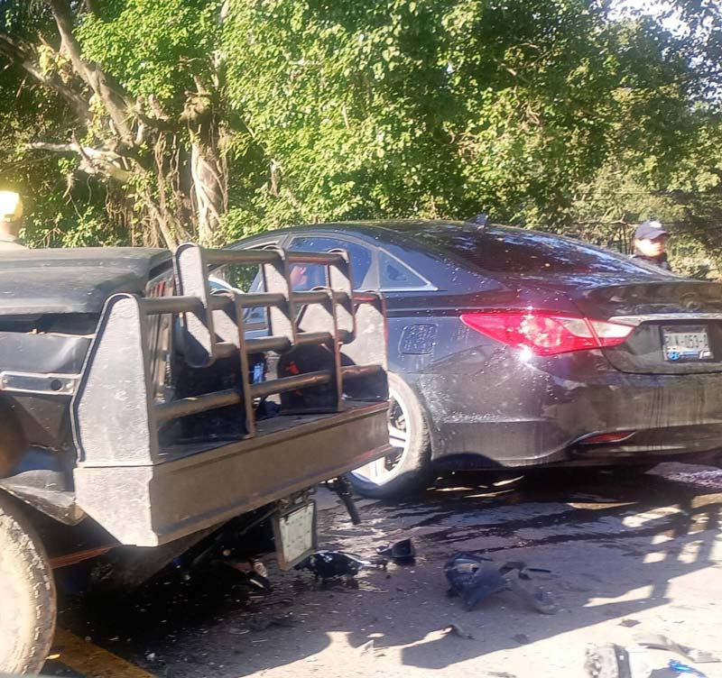Choque en la Pachuca–Tuxpan deja motociclista con fracturas