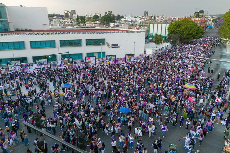 Movilizaciones del 8M en Puebla cierran con saldo blanco