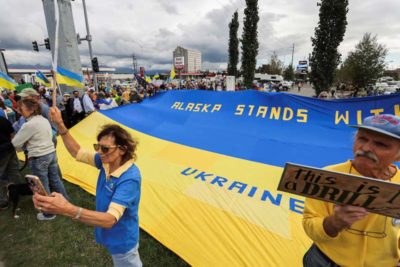 Ola de protestas en Alaska por visita de Putin antes de cumbre con Trump