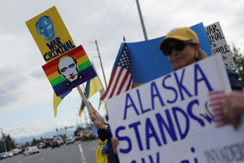 Ola de protestas en Alaska por visita de Putin antes de cumbre con Trump