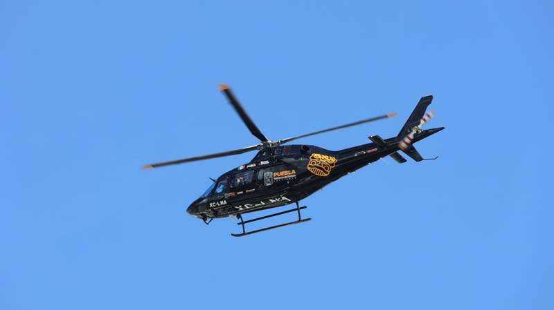 Operativo por aire y tierra en Amozoc busca localizar personas desaparecidas