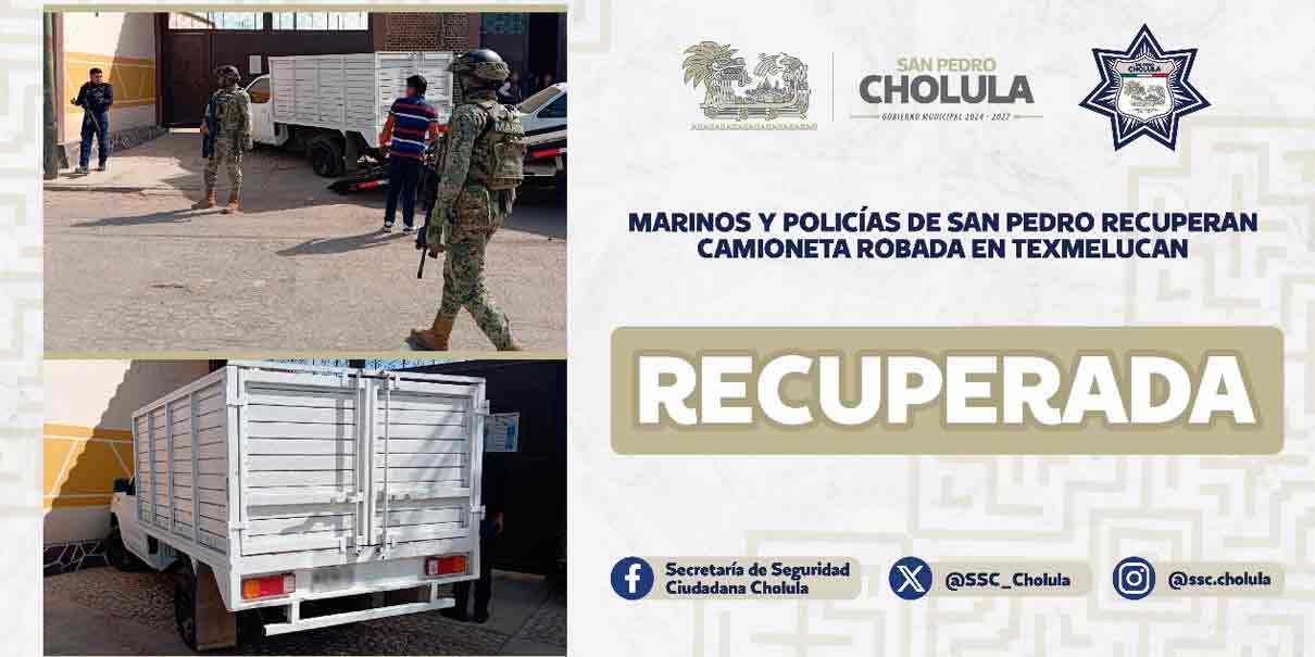 Operativo en San Pedro Cholula