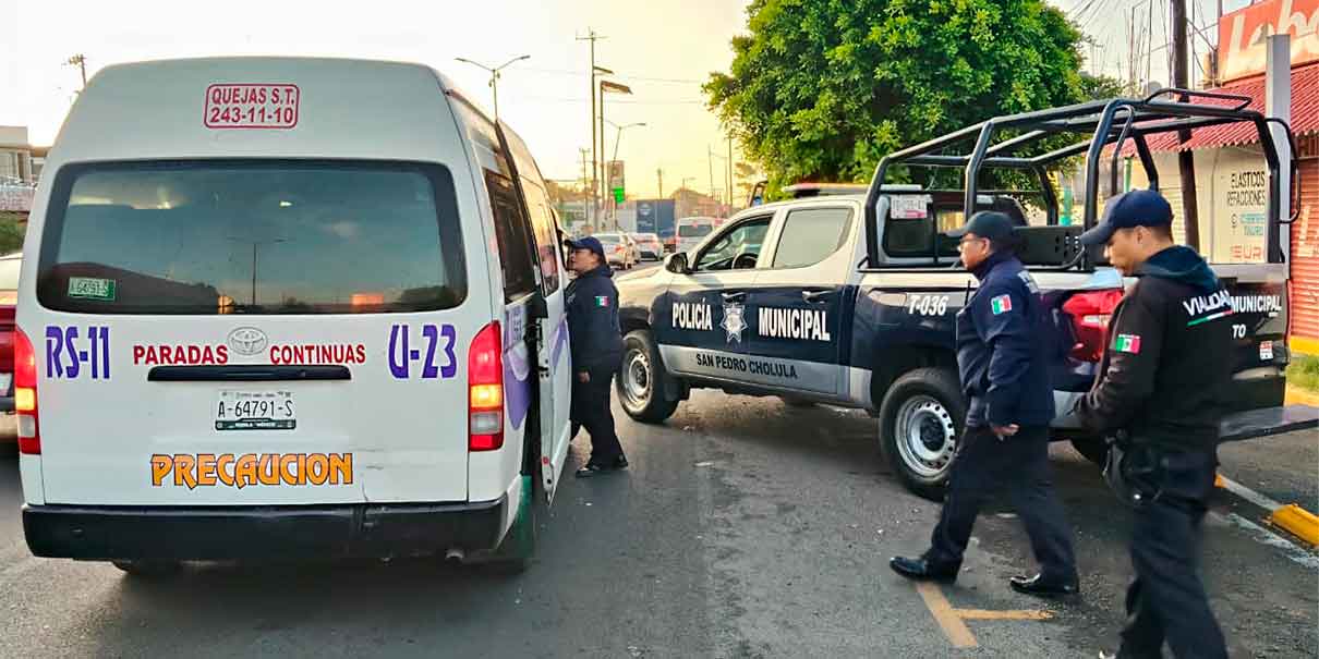 Operativos en San Pedro Cholula