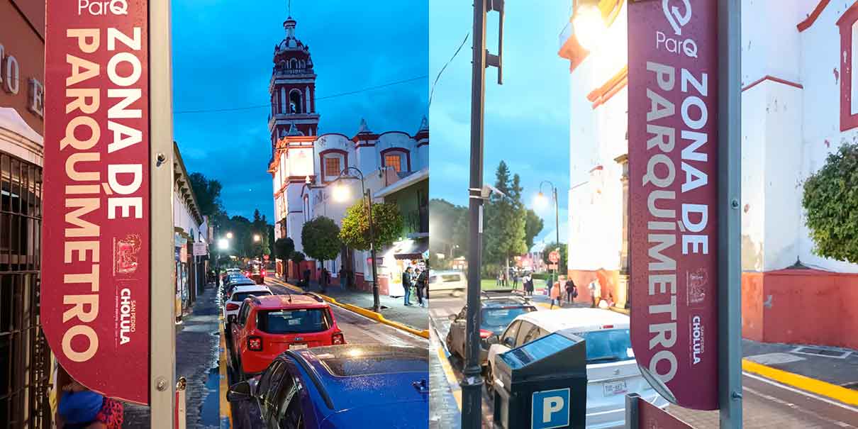 Parquímetros en San Andrés Cholula