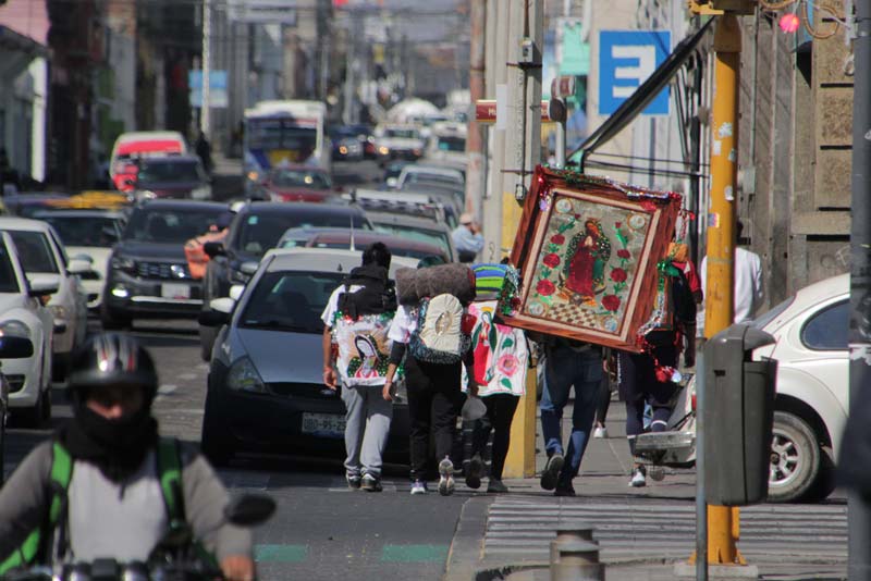 Aumenta vigilancia en Puebla por el paso de peregrinos rumbo a la Basílica