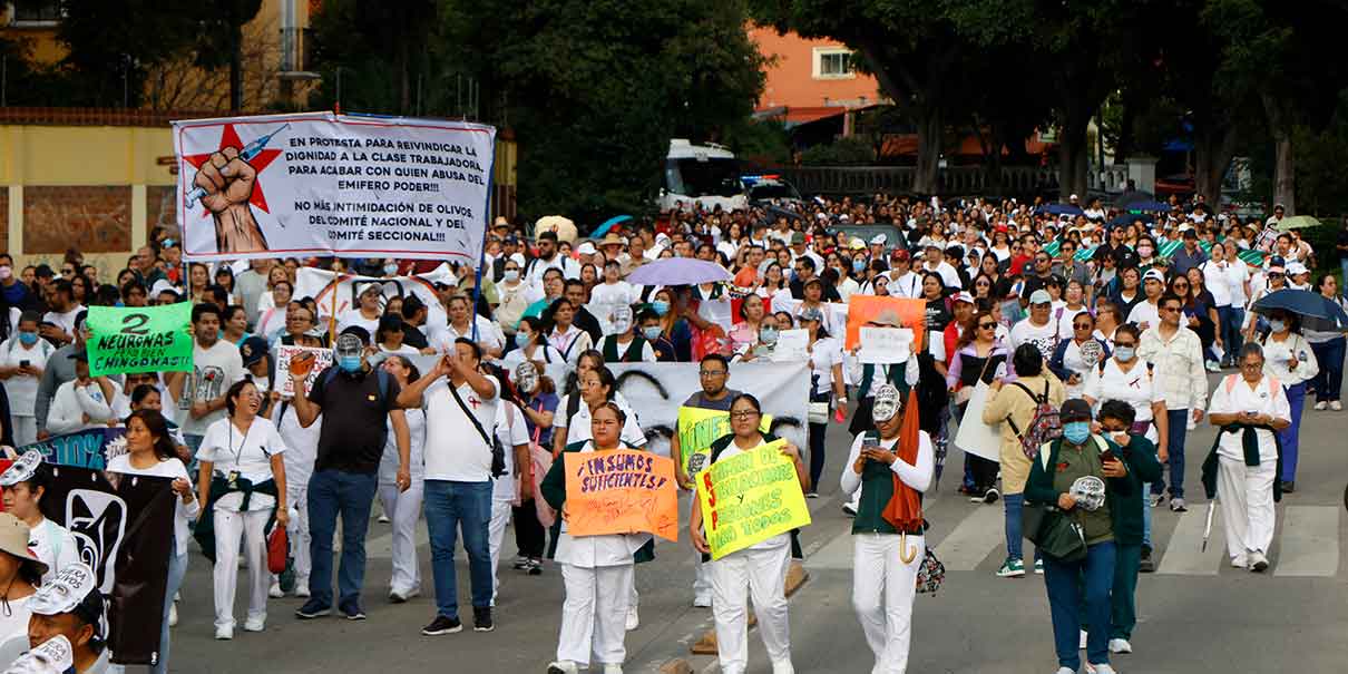 Personal de la salud protesta