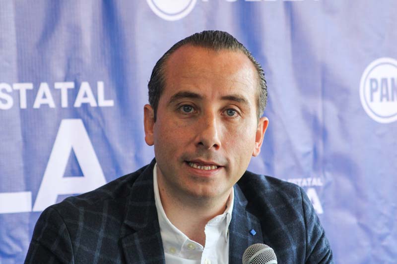 El dirigente estatal del PAN, Mario Riestra Piña