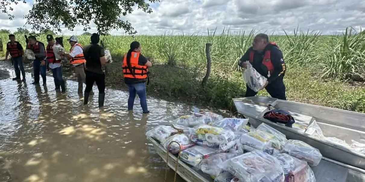 Se instalará bodega con alimentos en la Sierra Norte para apoyar a comunidades bloqueadas por las lluvias