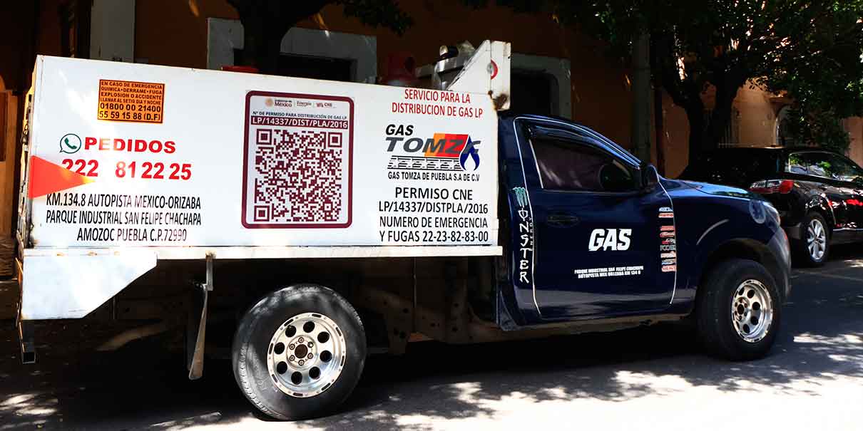 Precio del gas LP en Puebla capital