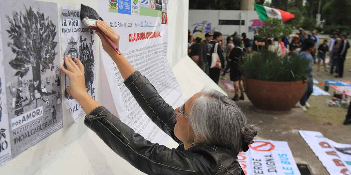 Protesta por Cablebús