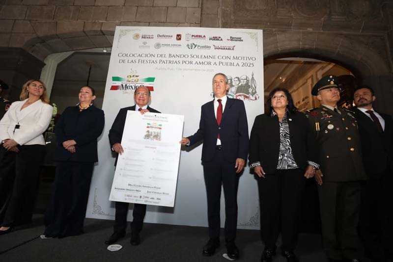 Puebla festejará en grande el 215 Aniversario de la Independencia de México