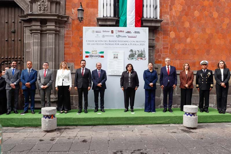 Puebla festejará en grande el 215 Aniversario de la Independencia de México