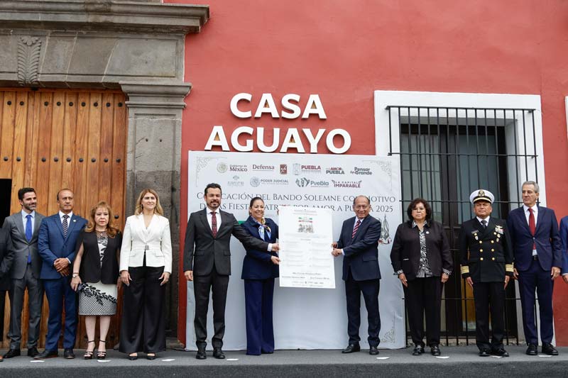 Puebla festejará en grande el 215 Aniversario de la Independencia de México