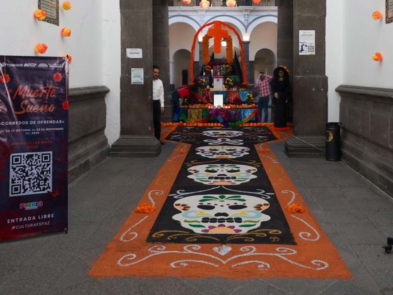 Puebla celebra el Día de Muertos con 30 ofrendas en el Corredor 2025