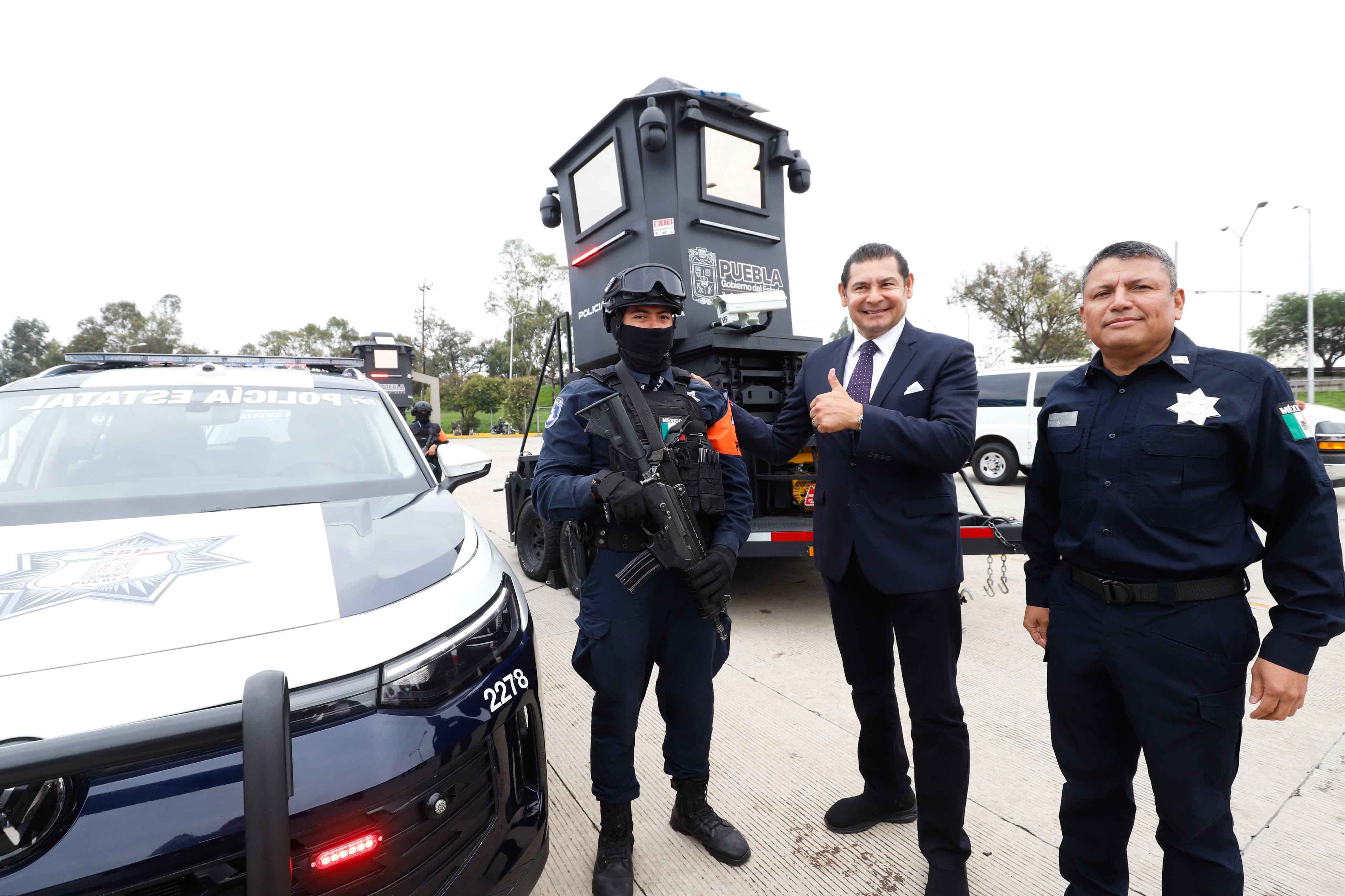 Puebla refuerza seguridad con 100 patrullas y 10 torres de videovigilancia