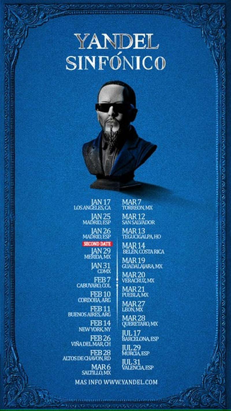 Yandel, Infinito, Yandel Sinfónico, concierto Puebla 2026, música urbana