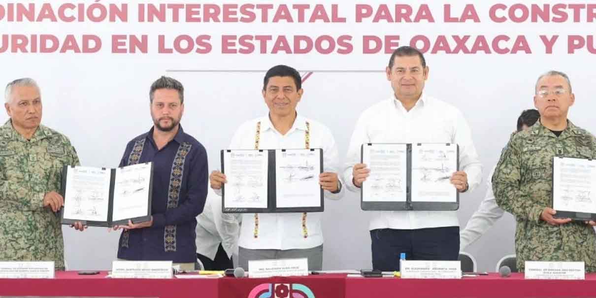 Puebla y Oaxaca acordaron reforzar seguridad en límites territoriales