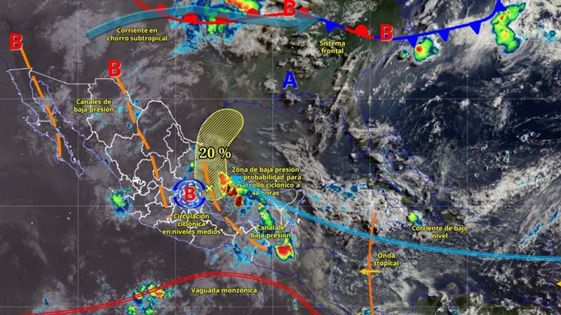 Qué estados tendrán lluvias hoy en México y dónde seguirá la onda de calor