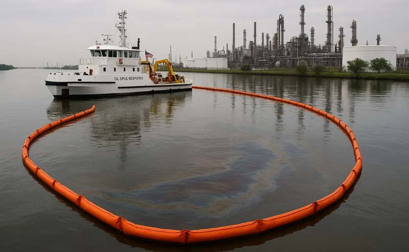 Reportan derrame en refinería de Pemex en Deer Park dentro del canal de Houston