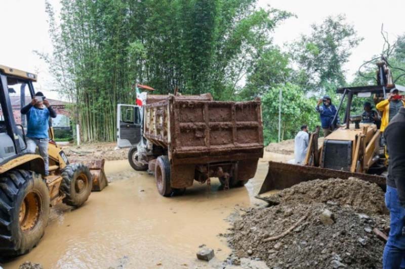 Reportaron en Puebla mil 141 hectáreas de cultivos afectados por las lluvias