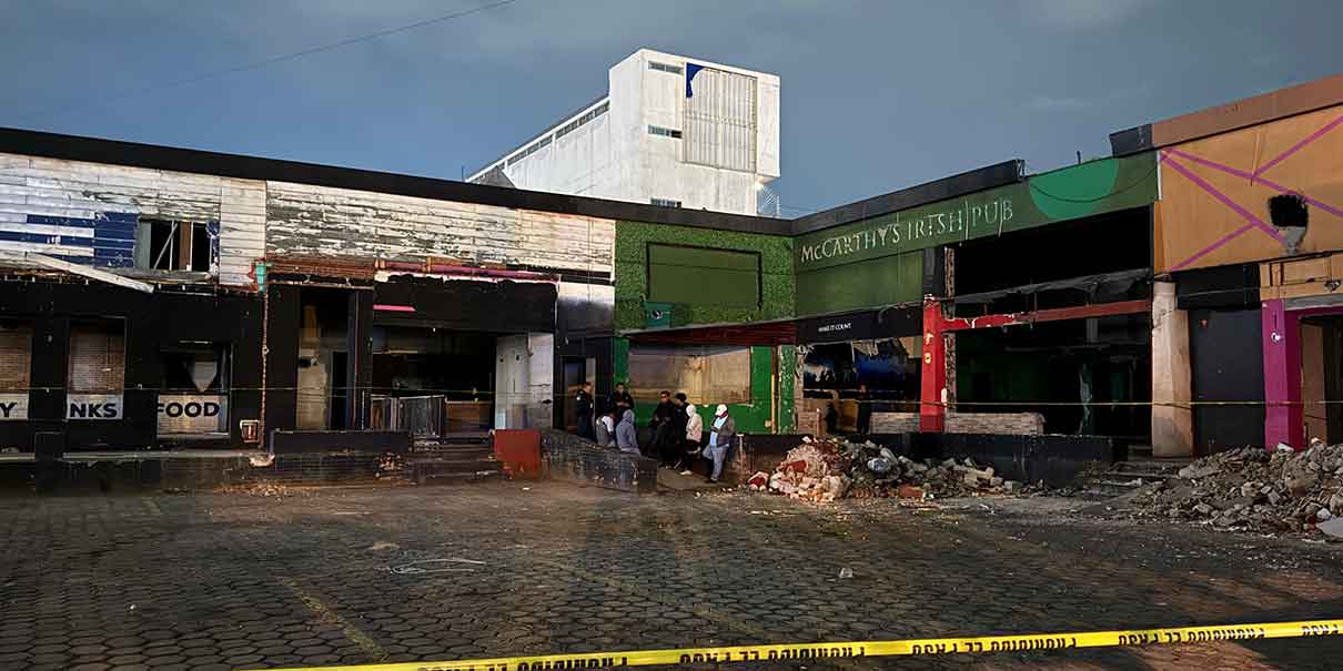 Restos humanos en exbar