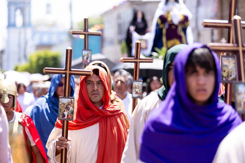 San Andrés Cholula refuerza seguridad en la Ruta de la Fe durante Semana Santa