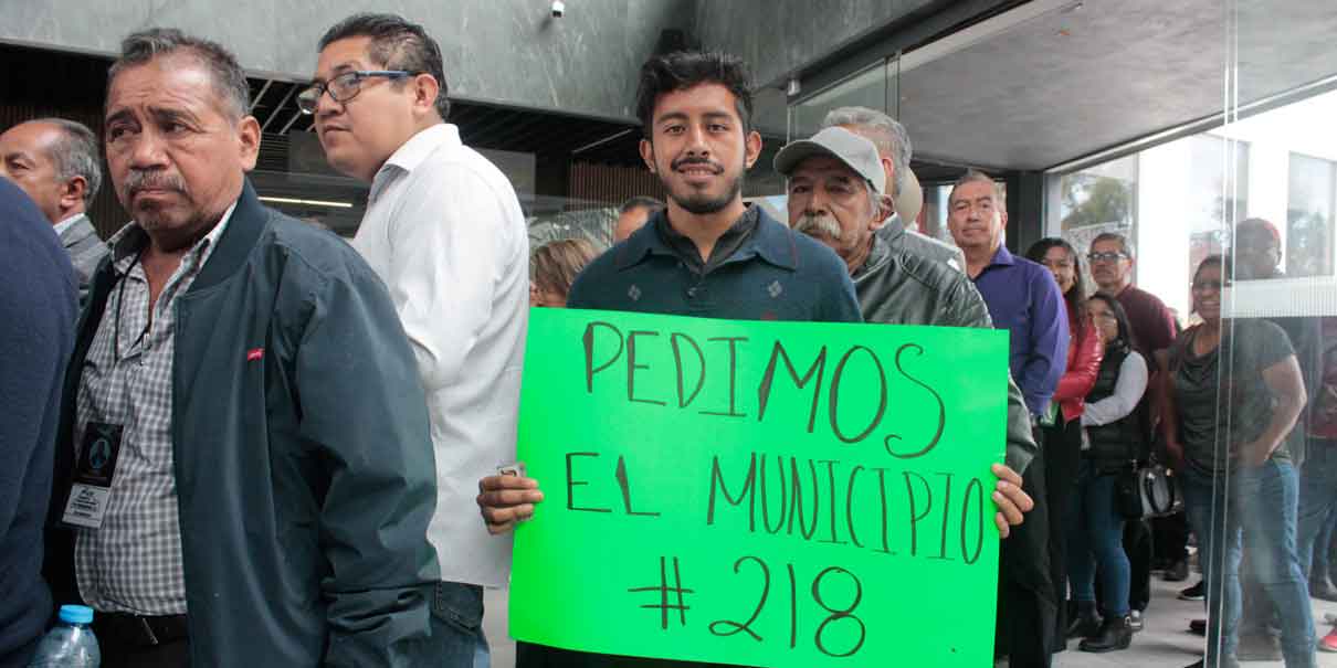 Pobladores de Totimehuacán solicitan en el Congreso ser municipio
