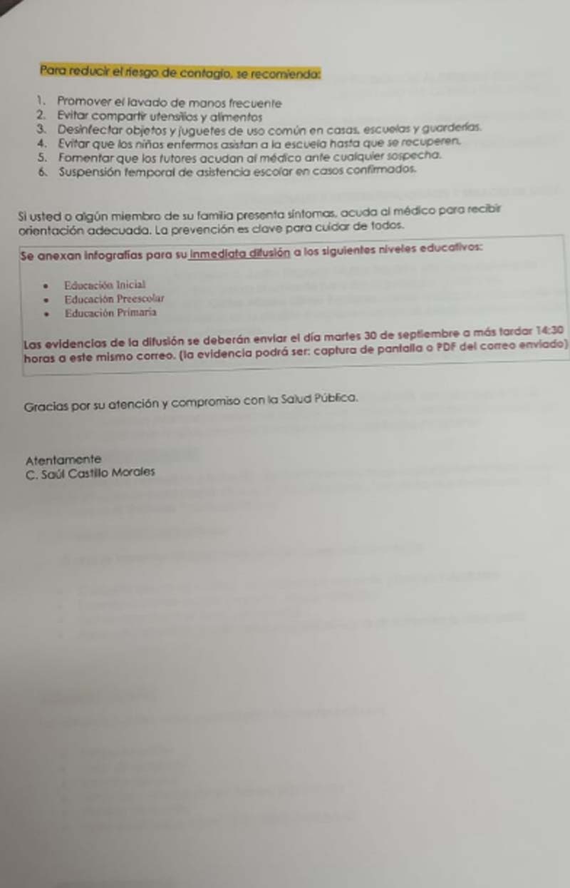 SEP Puebla confirma contagios de virus Coxsackie en escuelas de Chalchicomula y Tlachichuca
