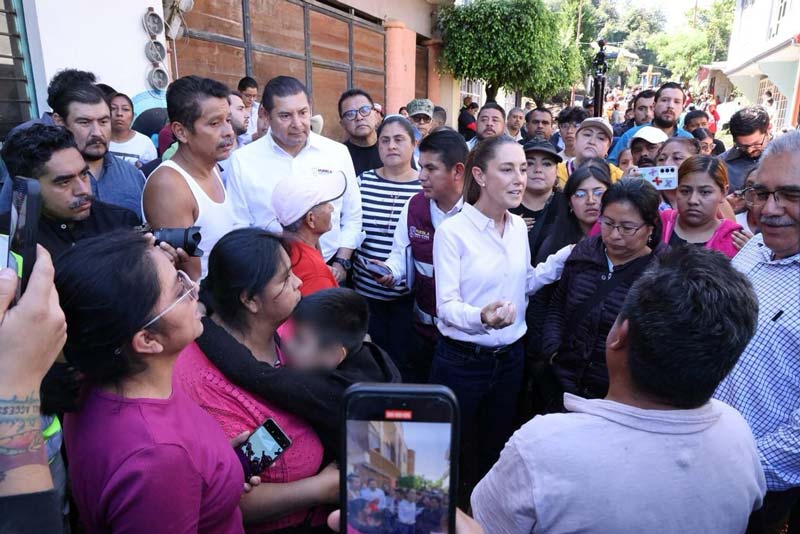 Sheinbaum visitará Puebla para evaluar atención a damnificados