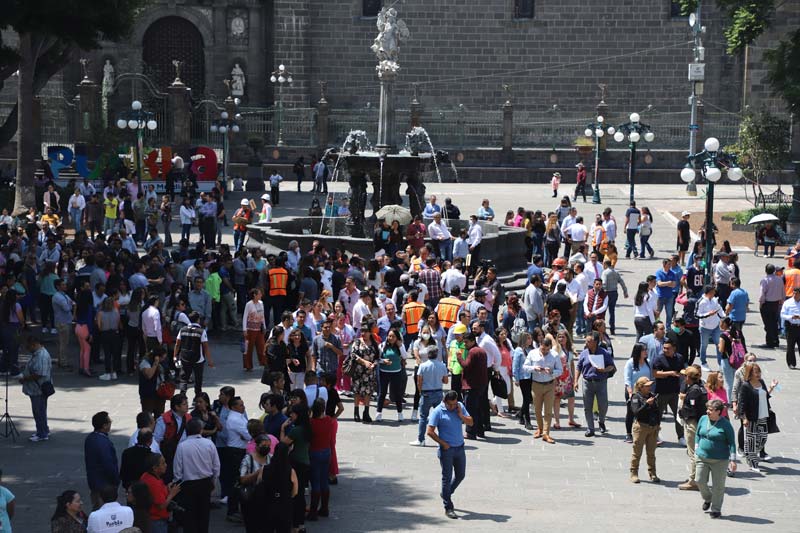 Simulacro Nacional en Puebla: sector empresarial se suma al ejercicio de sismo 8.1