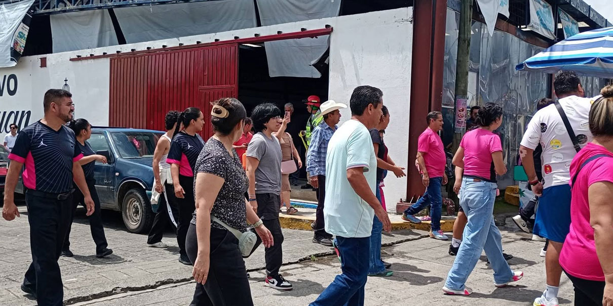 Participación durante simulacro