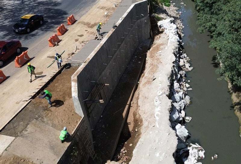 Muro de contención en Río Alseseca beneficiará a más de 7 mil habitantes: Gobierno de la Ciudad