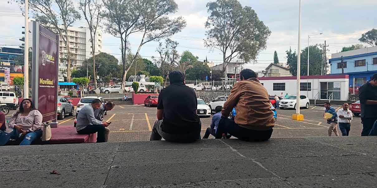 Taxistas en Texmelucan 