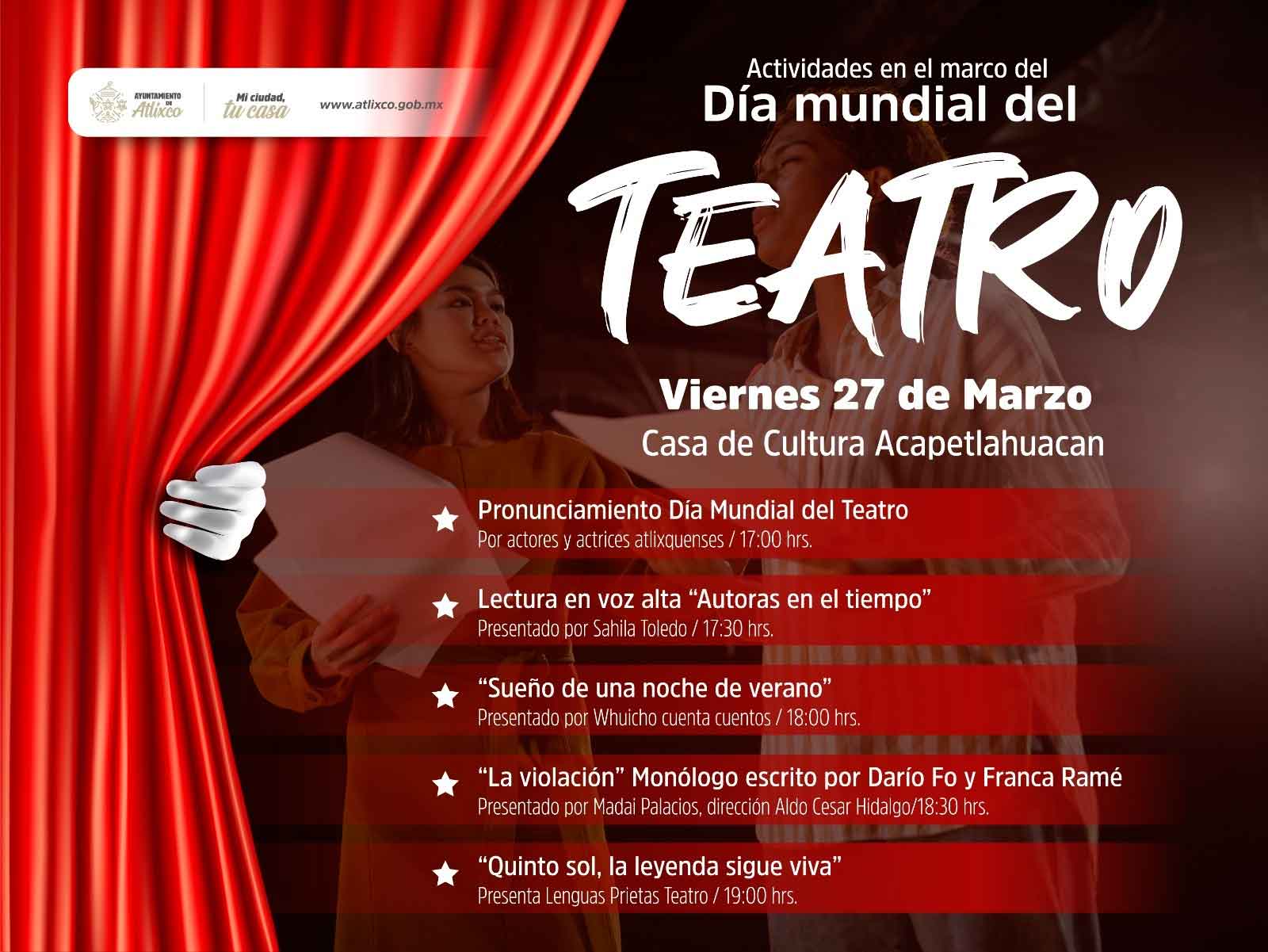 Día Mundial del Teatro
