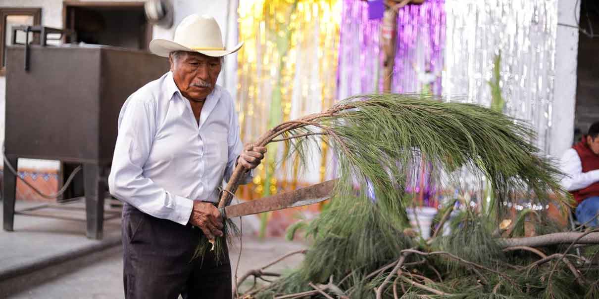 Tejido de palma, una tradición viva en Santa María Tonantzintla