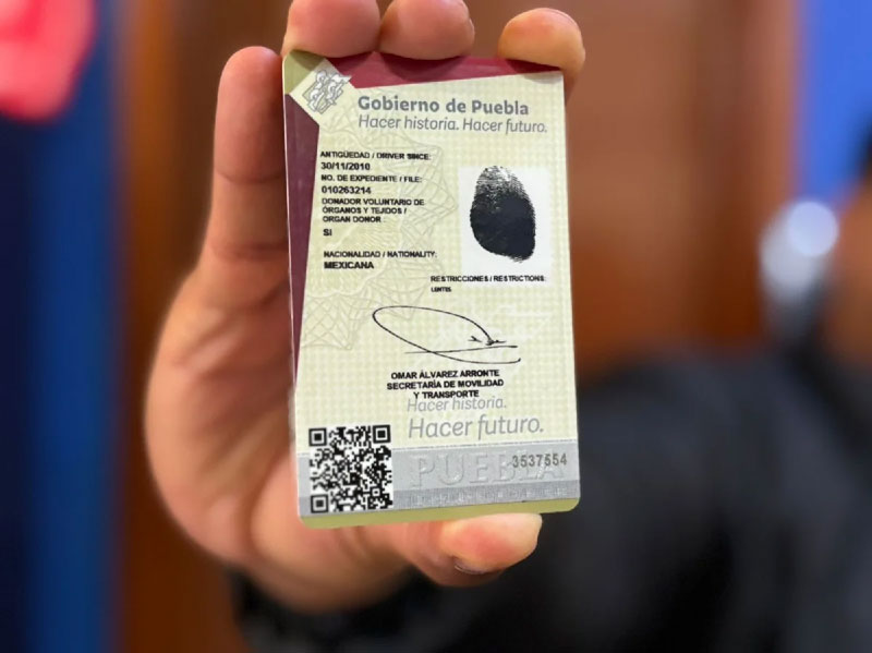 La licencia digital en Puebla está disponible para quienes tienen una licencia física expedida desde febrero de 2020.