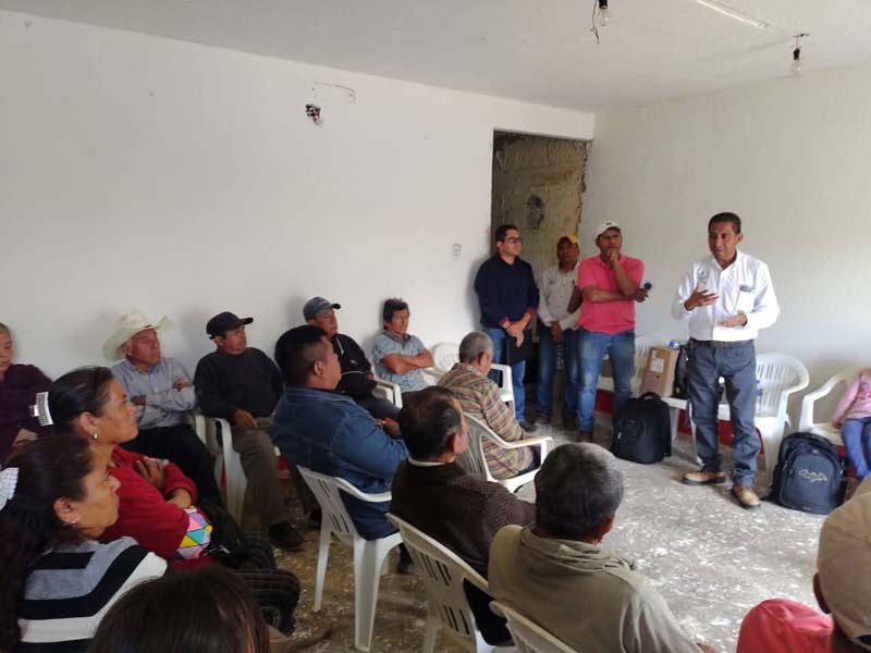 Productores de café en Tlacuilotepec reciben apoyo técnico para cosechas más sanas y sostenibles