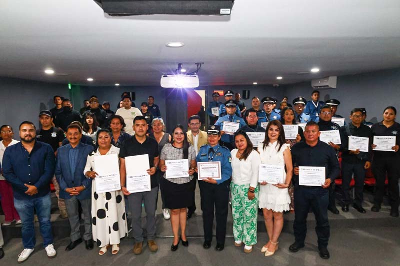 Tonantzin Fernández impulsa capacitación policial para fortalecer turismo en Cholula