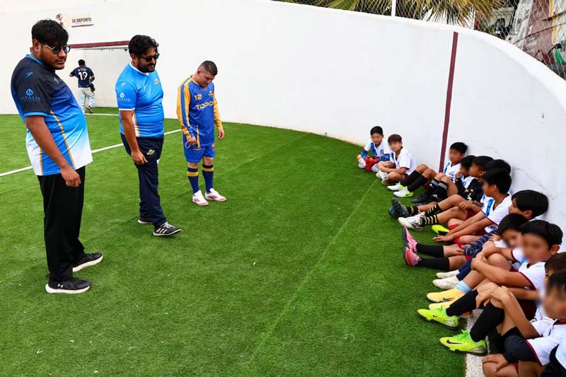 San Pedro Cholula fortalece la inclusión con clínica de fútbol de Topos FC Puebla