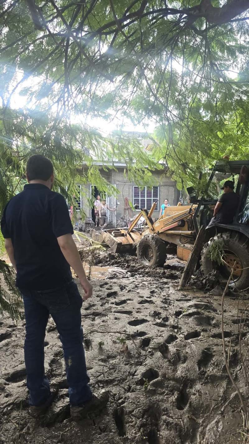 Tormenta Jerry deja caminos destruidos y viviendas afectadas en Venustiano Carranza