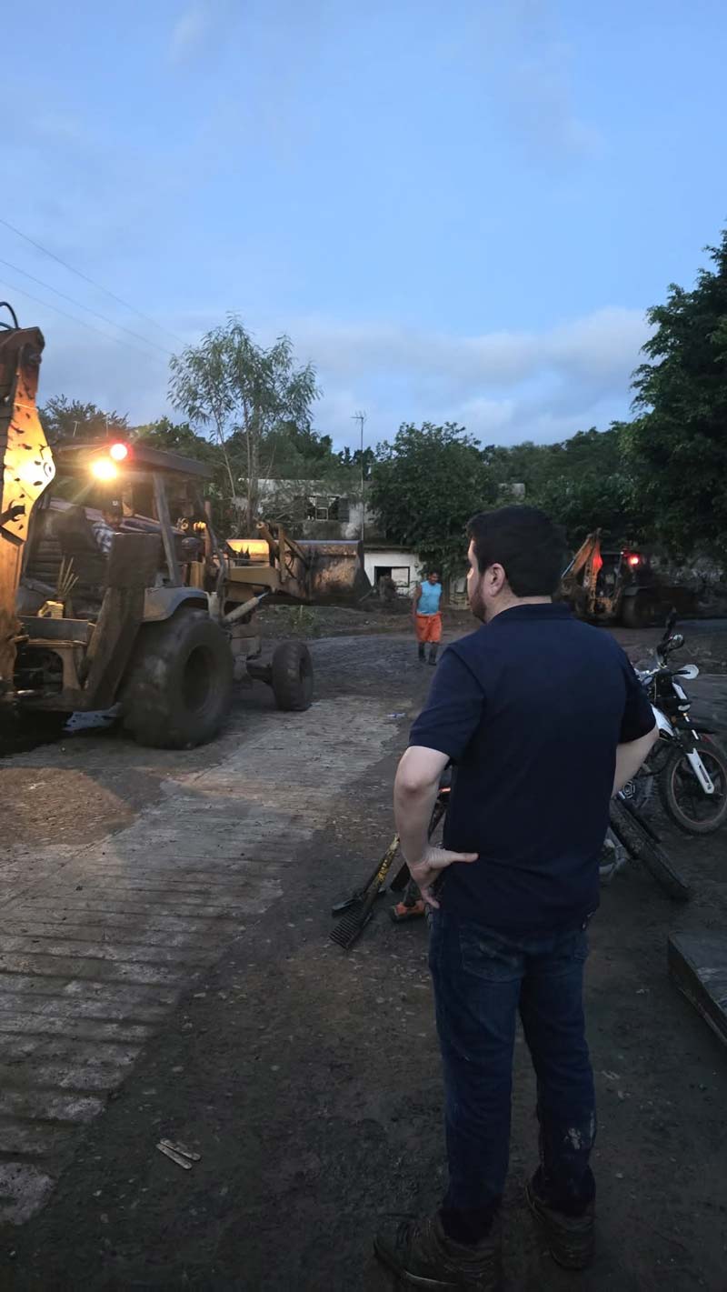 Tormenta Jerry deja caminos destruidos y viviendas afectadas en Venustiano Carranza