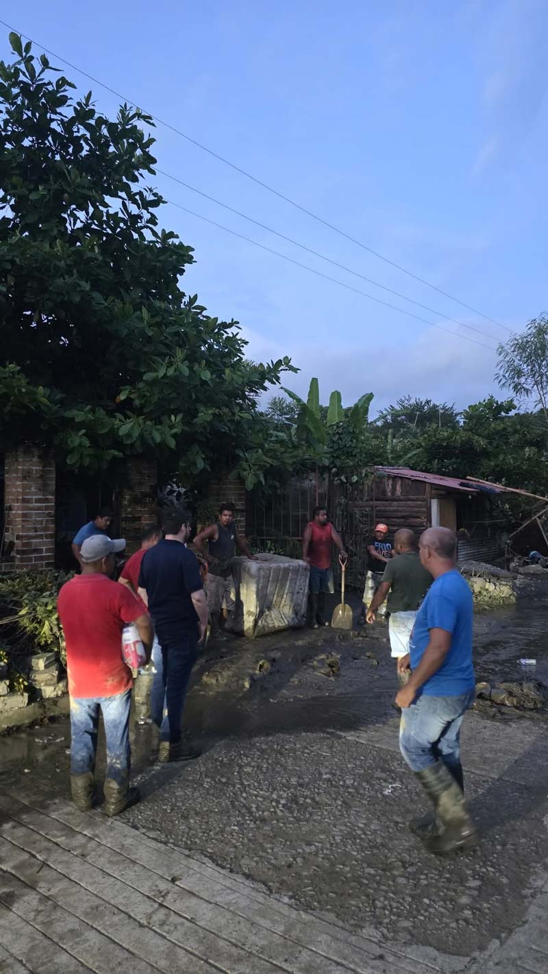 Tormenta Jerry deja caminos destruidos y viviendas afectadas en Venustiano Carranza